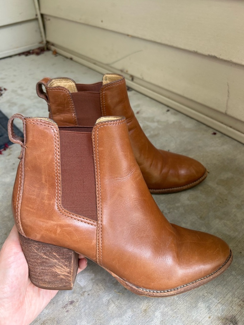 Madewell Leather Ankle Regan Boots 8.5